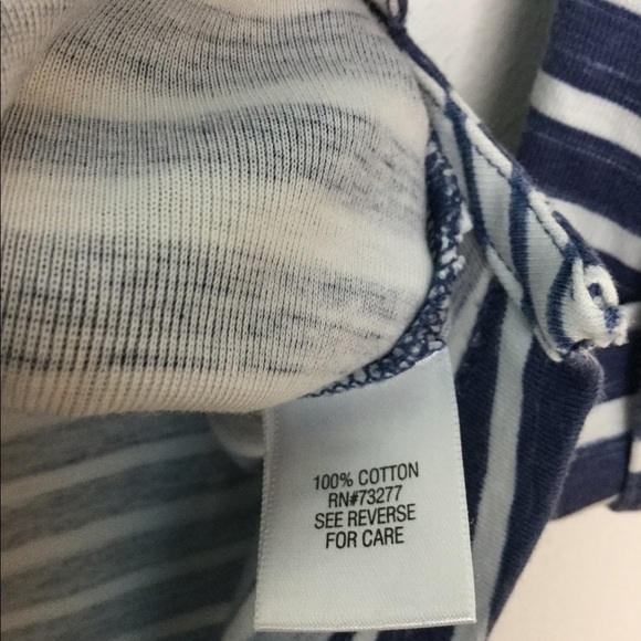 Women’s Croft Barrow M Medium 8 - 10 Crewneck Shirt Striped Navy White NWOT - Picture 7 of 8